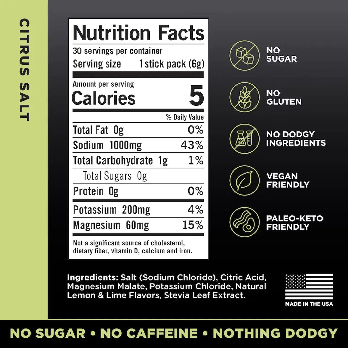 LMNT Zero-Sugar Electrolytes(Citrus Salt)